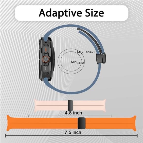 Compatible with Samsung Galaxy Watch Silicone Band 7 6 5 4 Pro Classic Ultra main image 4
